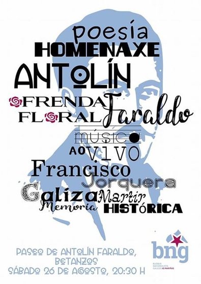 convite acto Antolín Faraldo