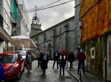 Portavoces do BNG da comarca con Mercedes Queixas na presentaci&oacute;n das emendas