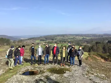Imaxe da visita ao Monte do Gato