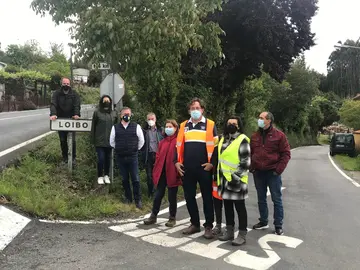 Imaxe da visita de Xurxo Couto a Paderne