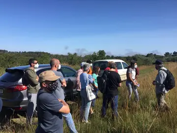 Imaxe da visita de Lu&iacute;s Bar&aacute; e Mercedes Queixas &aacute;s Bra&ntilde;as do Deo