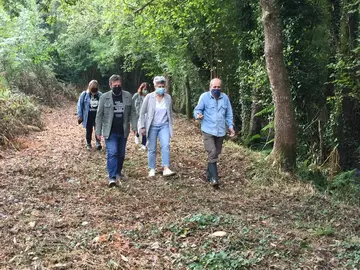 Imaxe da visita de Lu&iacute;s Bar&aacute; e Mercedes Queixas
