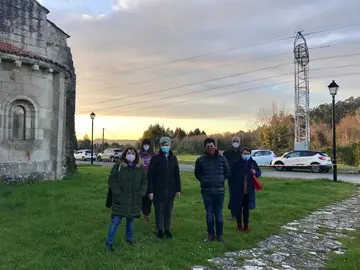 Imaxe da visita do BNG ao Mosteiro de Bergondo