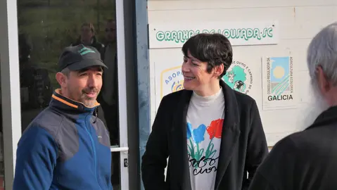 Sergio Boado con Ana Pont&oacute;n na visita a Irixoa