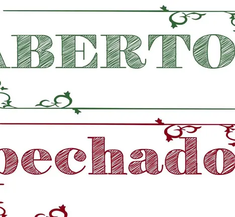 letreiro aberto pechado