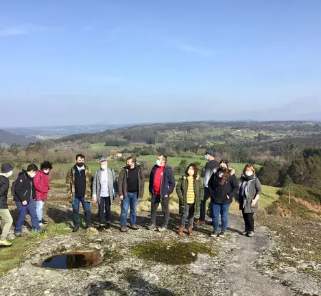 Imaxe da visita ao Monte do Gato