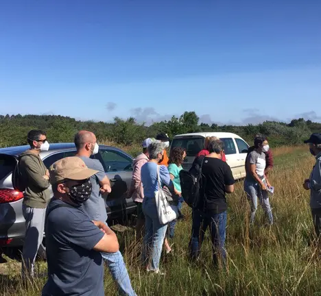 Imaxe da visita de Lu&iacute;s Bar&aacute; e Mercedes Queixas &aacute;s Bra&ntilde;as do Deo