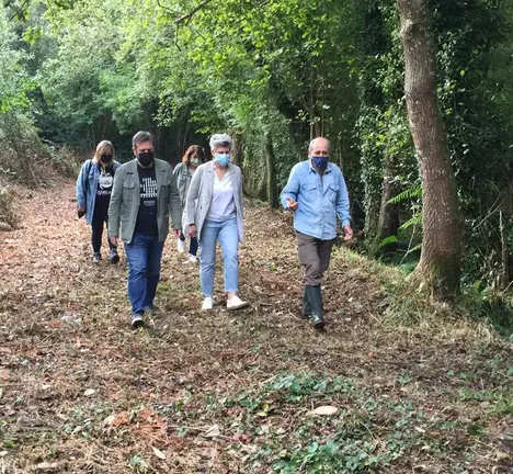 Imaxe da visita de Lu&iacute;s Bar&aacute; e Mercedes Queixas