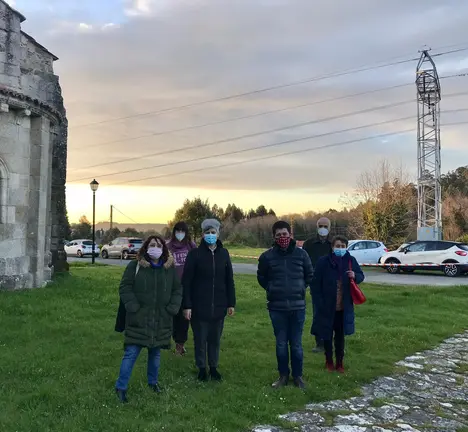 Imaxe da visita do BNG ao Mosteiro de Bergondo